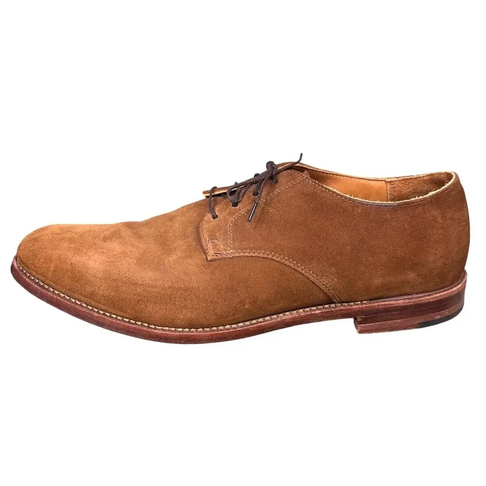 Rancourt & Co.  Camden Derby Brown Suede Blucher Dress Casual Shoes 12 D